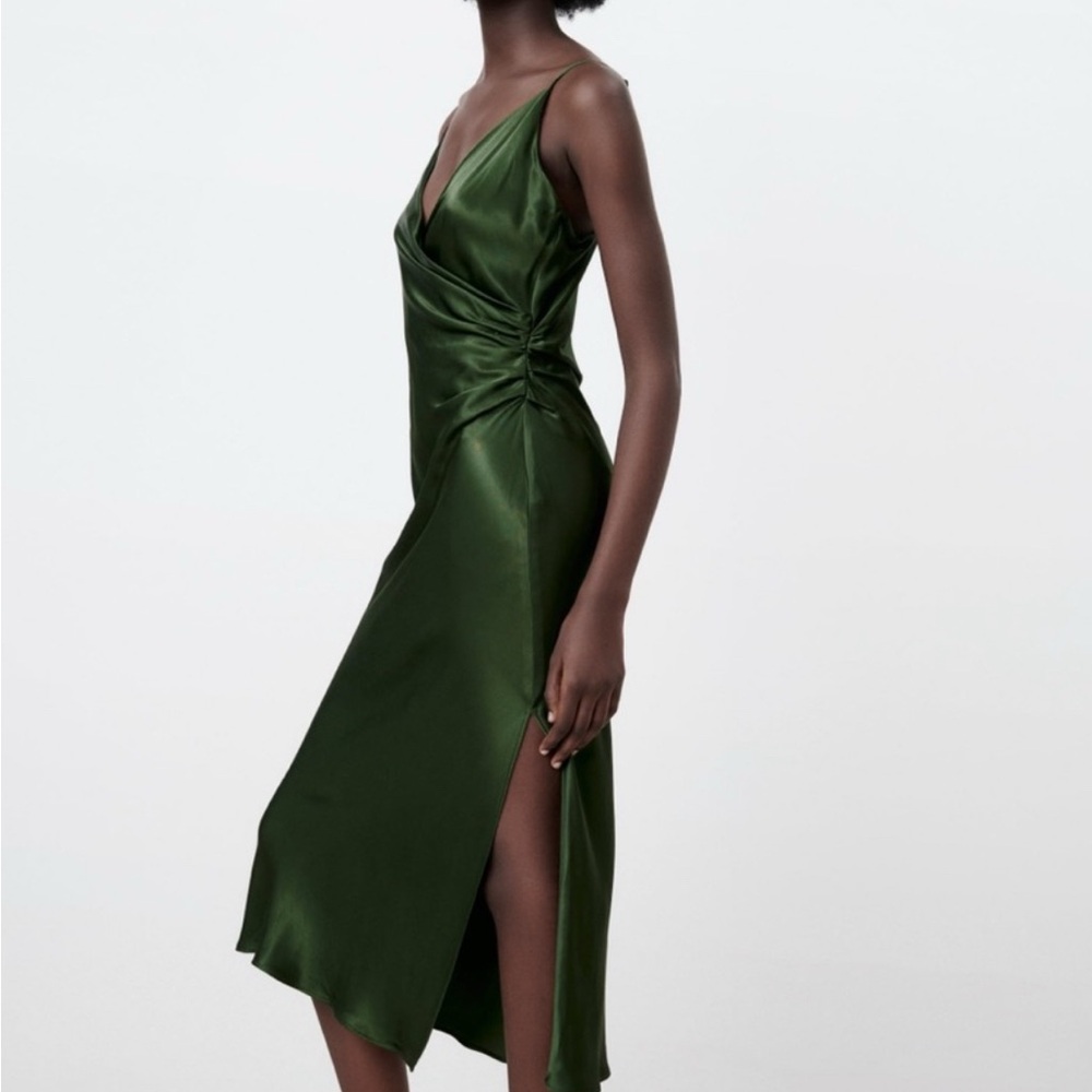 Zara Green Midi Dress